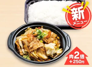 野菜たっぷり豚肉の野菜炒め弁当 700円（税込）