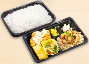 チキン南蛮・炭焼鶏もやし炒め弁当 800円（税込）