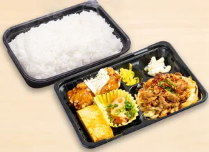タルタル酢鶏・旨辛牛カルビ炒め弁当 880円（税込）