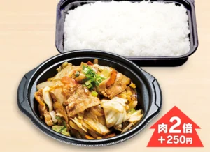 野菜たっぷり豚肉の野菜炒め弁当 700円（税込）