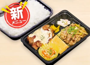 タルタル酢鶏・牛カルビ炒め弁当 750円（税込）