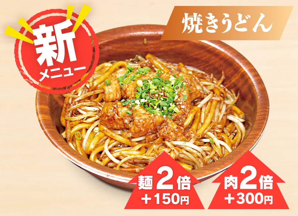 イダテン特製 ホルモン焼うどん 700円(税込)