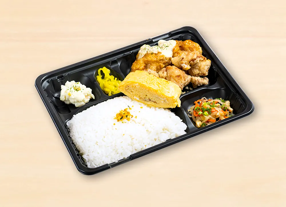 洋食ダブル からあげ(塩or醤油)・チキン南蛮弁当 690円(税込)
