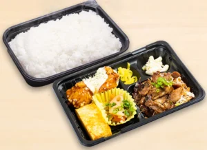 タルタル酢鶏・しょうが焼弁当 730円（税込）
