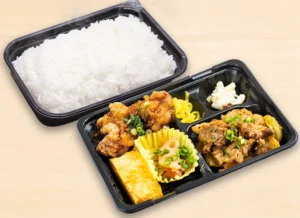 油淋鶏（ユーリンチー）・牛カルビ炒め弁当 780円（税込）