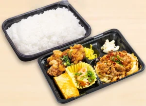 油淋鶏（ユーリンチー）・旨辛牛カルビ炒め弁当 780円（税込）